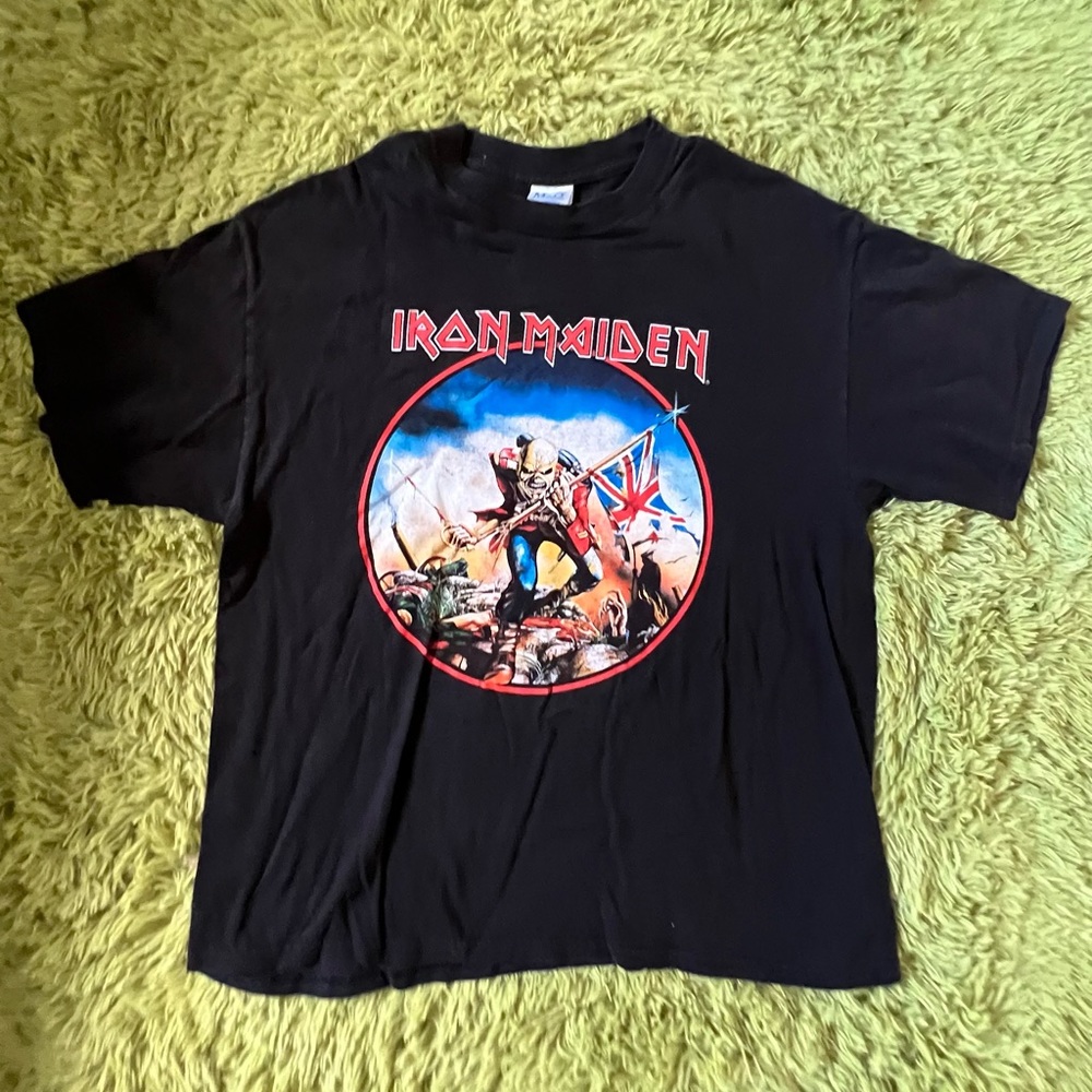 Vintage Iron Maiden the trooper T Shirt Size XL in good condition